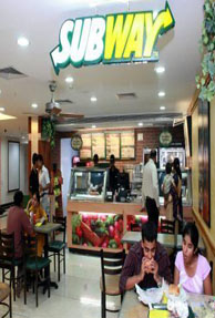 Subway to invest Rs.40 Crore for 45 outlets by 2011-12 